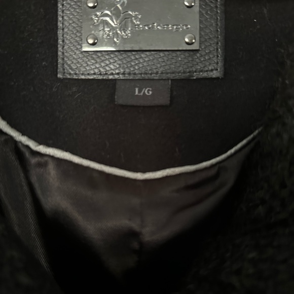 Canadian icon! Mackage “Fran” cable knit collar coat in black US L - Picture 9 of 12